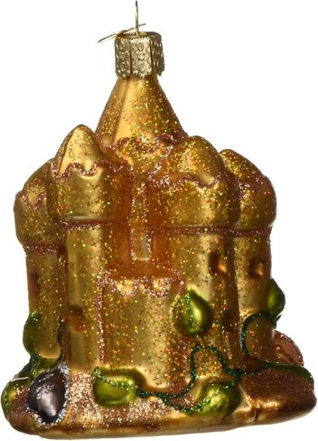 Old World Christmas Beach Gifts Glass Blown Ornaments for Christmas Tree Hula Dancer, Multicolor, Model:10194 in Saudi Arabia