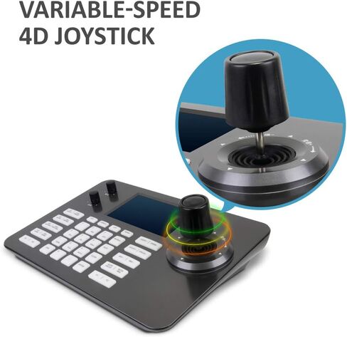 ليفتيك لوحة مفاتيح بي تي زد من سلسلة فك التشفير مع شاشة LCD مقاس 5 انش وعصا تحكم رباعية الابعاد ووظيفة نقل الطاقة عبر الايثرنت واتصال بروتوكول in Kuwait