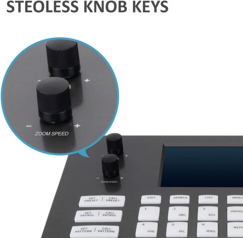 ليفتيك لوحة مفاتيح بي تي زد من سلسلة فك التشفير مع شاشة LCD مقاس 5 انش وعصا تحكم رباعية الابعاد ووظيفة نقل الطاقة عبر الايثرنت واتصال بروتوكول in Kuwait