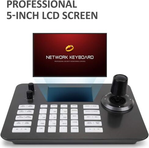 ليفتيك لوحة مفاتيح بي تي زد من سلسلة فك التشفير مع شاشة LCD مقاس 5 انش وعصا تحكم رباعية الابعاد ووظيفة نقل الطاقة عبر الايثرنت واتصال بروتوكول in Kuwait