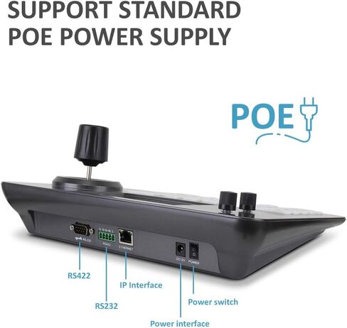 ليفتيك لوحة مفاتيح بي تي زد من سلسلة فك التشفير مع شاشة LCD مقاس 5 انش وعصا تحكم رباعية الابعاد ووظيفة نقل الطاقة عبر الايثرنت واتصال بروتوكول in Kuwait