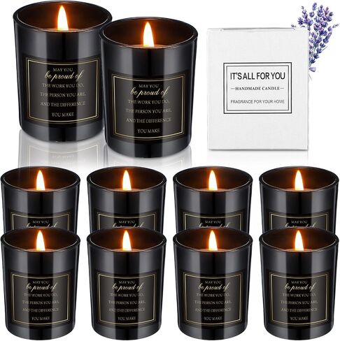 Panelee 10 Packs Scented Candles Gift Set for Women Lavender Candles Inspirational Candle Gift Bulk Appreciation Gift for Coworker Employee Appreciation Gifts Bulk Soy Wax Decorative Candles for Home in Saudi Arabia