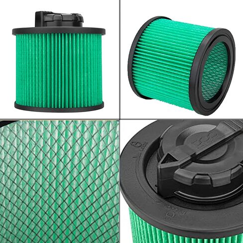 2 Pack DXVC4001 Replacement Filters for DEWALT 4-5 Gallon Wet/Dry Vac Cartridge Filter, Washable & Reusable in Kuwait