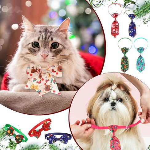 glitinsel 120 قطعة عيد الميلاد الكلب القوس التعادل طوق مجموعة تشمل قابل للتعديل الكلب القوس التعادل بووتيس الكلب ربطات العنق عيد الميلاد Bowknot السائبة للقطط الحيوانات الأليفة الاستمالة اكسسوارات الديكور، 40 أنماط in Kuwait