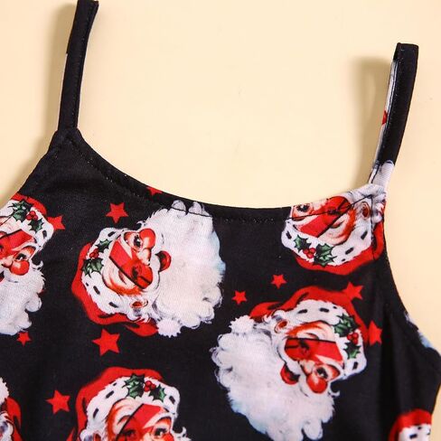 Noubeau Toddler Kids Baby Girl Thanksgiving Outfits Turkey Bell-Bottom Romper Sleeveless Sling Jumpsuit in Saudi Arabia