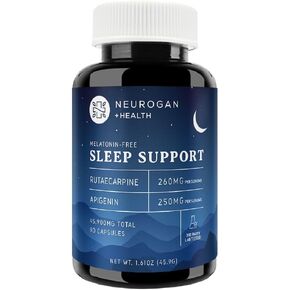 Rutaecarpine + Apigenin (510 MG) - Natural Sleep Aid + Calming Formula for Caffeine Consumption - 90ct - Made in USA in Kuwait