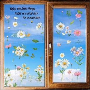 CRASPIRE 8 Sheets Cute Animals Window Decals Zoo Monkey Panda Koala Stickers Wall Clings Peel and Stick PVC Waterproof Self Adhesive Decor for Bedroom Nursery Living Room Kitchen Store Dorm