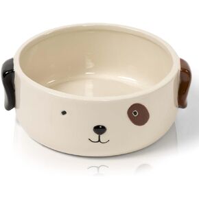 وعاء طعام للكلاب من السيراميك مقاس M | طبق سيراميك للكلاب | وعاء طعام للكلاب متوسط الحجم | وعاء طعام لطيف للكلاب in Kuwait