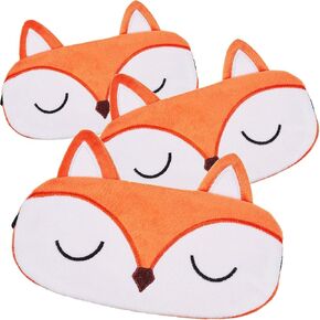 3 Pieces Cute Animals Sleeping Eye Mask Travel Home Cute Shading Eyeshade Plush Sleep Blindfold for Boy Girl Pajama Party Slumber Party Sleepover Party Game in Saudi Arabia