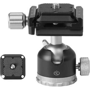 YC Onion Rotating Panoramic Ball Head Tripod Head 360°with 1/4 Screw Quick Release Plate,for Camera Slider, Camera Rail, Telescope Tripod, Camcorder in Kuwait