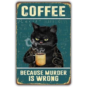 Fmcmly Funny Cat Metal Tin Signs Vintage Kitty Kitchen Sign Home Bathroom Coffee Bar Hotel Retro Art Wall Decor I Just Baked You Some Cakes 12x8 Inch in Kuwait