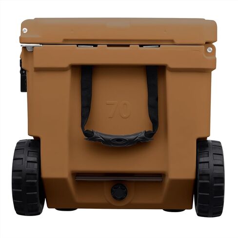 صندوق ثلج بعجلات 70 كيو تي من Driftsun - مبرد دوار معزول بدرجة تجارية عالي الأداء عالي التحمل (أبيض) in Kuwait