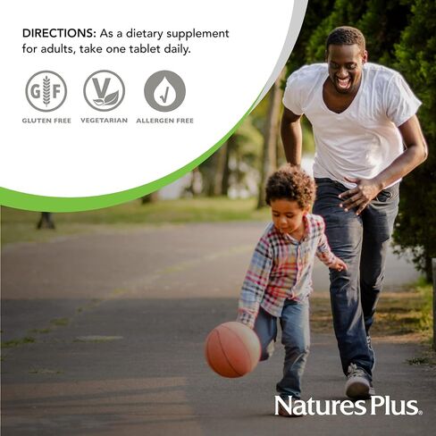 NaturesPlus Vitamin D3, Extended Release - 90 Vegan Tablets - 5000 IU + 25 mg Trans-Resveratrol - Heart & Bone Health, Immune System Support, Anti-Aging - Gluten Free - 90 Servings in Saudi Arabia