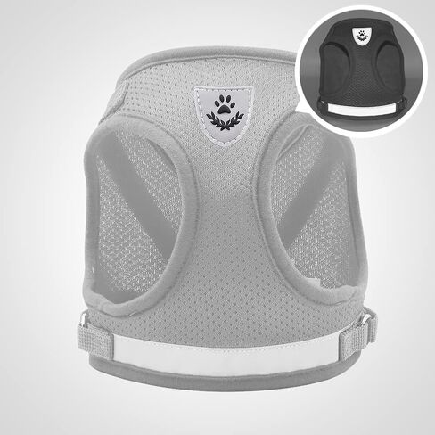 meioro خطوة في تسخير الكلب للكلاب الصغيرة والمقود مجموعة، قابل للتعديل لا سحب الكلب تسخير عاكس لينة شبكة جرو تسخير تنفس خفيفة الوزن الحيوانات الأليفة سترة يسخر للكلاب الصغيرة القطط (الوردي، M) in Kuwait