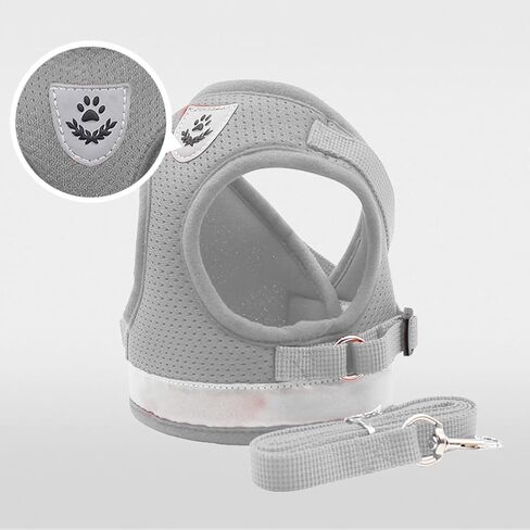 meioro خطوة في تسخير الكلب للكلاب الصغيرة والمقود مجموعة، قابل للتعديل لا سحب الكلب تسخير عاكس لينة شبكة جرو تسخير تنفس خفيفة الوزن الحيوانات الأليفة سترة يسخر للكلاب الصغيرة القطط (الوردي، M) in Kuwait