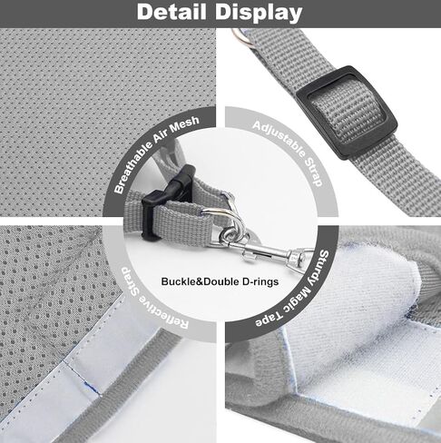 meioro خطوة في تسخير الكلب للكلاب الصغيرة والمقود مجموعة، قابل للتعديل لا سحب الكلب تسخير عاكس لينة شبكة جرو تسخير تنفس خفيفة الوزن الحيوانات الأليفة سترة يسخر للكلاب الصغيرة القطط (الوردي، M) in Kuwait