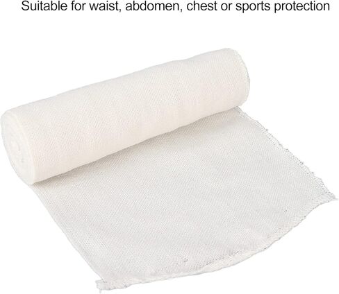 لفافة ضمادة مرنة، لفافة ضمادة قطنية ناعمة صديقة للبشرة وقابلة لإعادة الاستخدام تقلل من ضغط الأنسجة على الخصر لحماية الرياضة in Kuwait