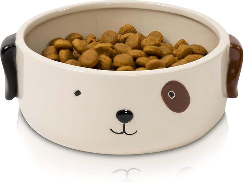 وعاء طعام للكلاب من السيراميك مقاس M | طبق سيراميك للكلاب | وعاء طعام للكلاب متوسط الحجم | وعاء طعام لطيف للكلاب in Kuwait