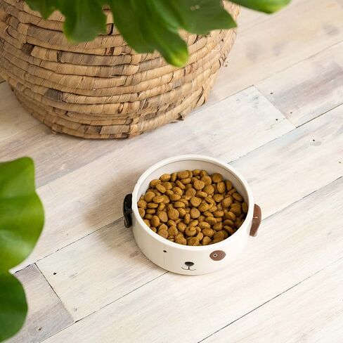 وعاء طعام للكلاب من السيراميك مقاس M | طبق سيراميك للكلاب | وعاء طعام للكلاب متوسط الحجم | وعاء طعام لطيف للكلاب in Kuwait