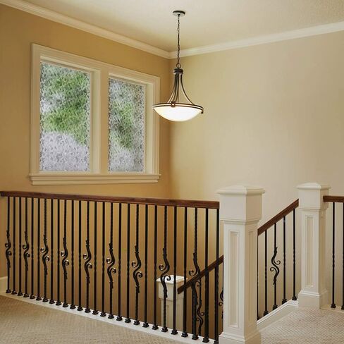 جيلا غشاء نافذة سكني مزخرف للخصوصية من الفحم، لاصق ثابت بدون صمغ ولا لاصق 3 قدم × 6.5 قدم (36 انش × 78 انش) (19.5 قدم مربع) in Kuwait