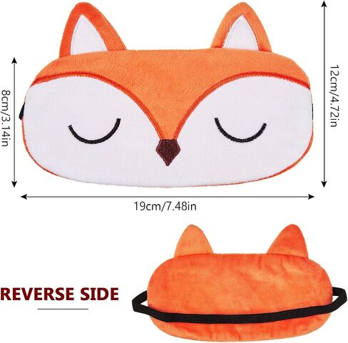 3 Pieces Cute Animals Sleeping Eye Mask Travel Home Cute Shading Eyeshade Plush Sleep Blindfold for Boy Girl Pajama Party Slumber Party Sleepover Party Game in Saudi Arabia