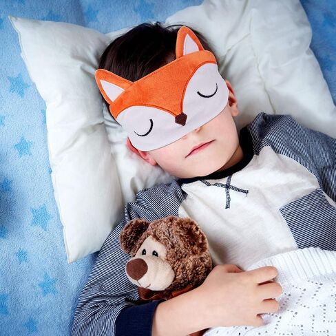 3 Pieces Cute Animals Sleeping Eye Mask Travel Home Cute Shading Eyeshade Plush Sleep Blindfold for Boy Girl Pajama Party Slumber Party Sleepover Party Game in Saudi Arabia