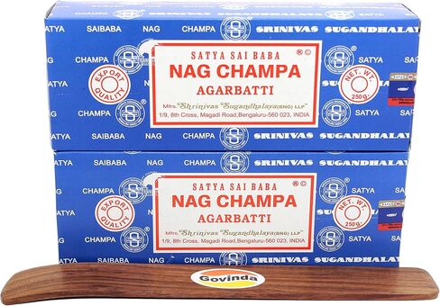Govinda Bangalore (BNG) Nag Champa Argarbatti 500 Grams with Incense Holder in Saudi Arabia