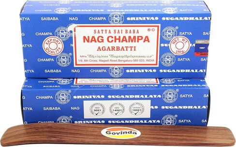 Govinda Bangalore (BNG) Nag Champa Argarbatti 500 Grams with Incense Holder in Saudi Arabia