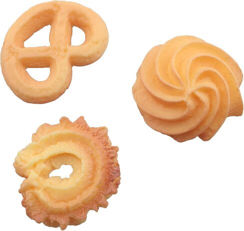 TAODAN 12pcs Fake Cookies Artificial Biscuits Simulation Realistic Dessert Crackers Food for Kitchen, Home Store, Shopping Center, Wedding, Bakery, Restaurant Decoration (6 Style) in Saudi Arabia