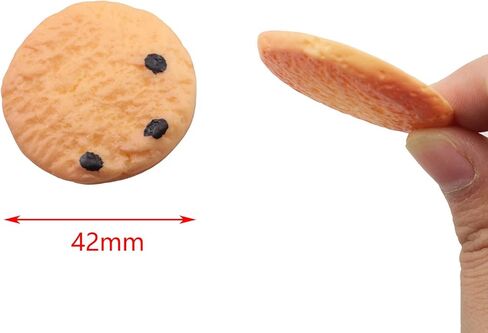 TAODAN 12pcs Fake Cookies Artificial Biscuits Simulation Realistic Dessert Crackers Food for Kitchen, Home Store, Shopping Center, Wedding, Bakery, Restaurant Decoration (6 Style) in Saudi Arabia
