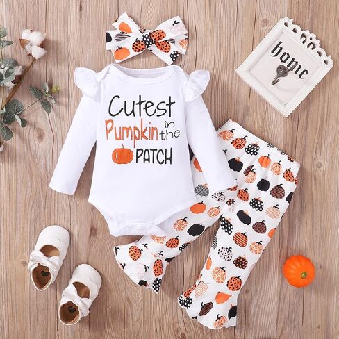 زي Detigee Baby Girl لعيد الشكر، وهو لطيف على شكل قرع في زي Baby Girl in Kuwait