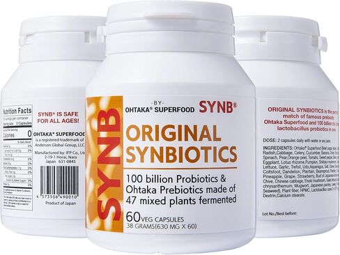 SynB: 100Billion cfu Probiotic and 47 Fermented Plants Japanese Prebiotic in one. Digestive Health-Immune Support. in Saudi Arabia