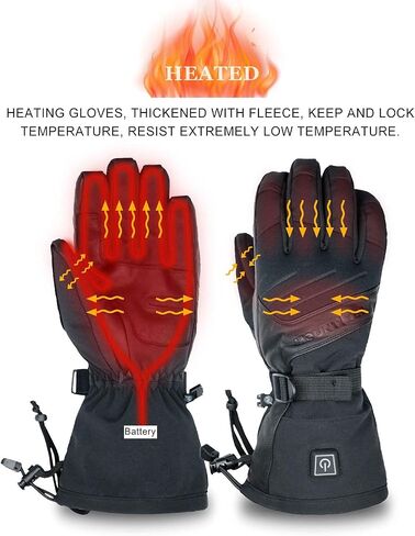 MOUNT TEC Explorer 3 Unisex Skiing & Snowboarding Heated Gloves Waterproof Touch Screen Cold Weather Winter Gloves in Saudi Arabia
