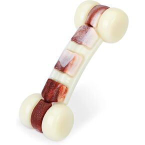 لعبة مضغ الكلب المتينة من تيكاتون كيو بون للمضغ العدواني، لعبة للكلاب بنكهة اللحم البقري in Kuwait