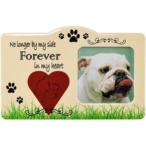 Home-X Pet Memorial Frame-No Longer by My Side Forever in My Heart-Remembrance Picture Frame, Sympathy for Loss of Dog-Fits Standard 4x6" Photograph in Saudi Arabia