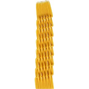 Braided Beeswax Havdalah Candle - Thick Round Twist Braid - Hand Dipped Bees Wax Braided - 2" by 11" - Shabbat Judaica Gift - By Ner Mitzvah in Kuwait
