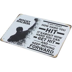 MeowPrint Rocky Balboa Boxing Bar Man Cave Tin Sign Vintage Retro Signs 8x12IN in Saudi Arabia