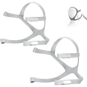Adjustable CPAP Headgear Strap Replacement for ResMed AirFit F20 N10 - Ventilator Large Straps Headgear for Comfortable Sleep - Compatible with AirFit F20 F20 N10 Full Face Masks - 2pcs in Kuwait