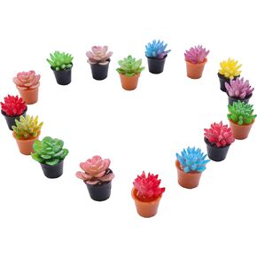 32 قطعة مصغرة النباتات النضرة الاصطناعية الصغيرة فو العصارة الصغيرة البيت النباتات الصغيرة اكسسوارات المنزل للديكور المنزل in Kuwait