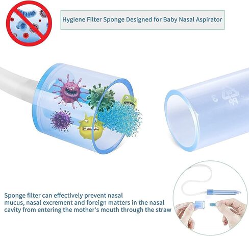Nasal Aspirator Hygiene Filters 200PCS, Replacement for NoseFrida Nasal Aspirator Filters Safe Environmental, BPA, Phthalate & Latex-Free (200 Count +Tweezer) in Saudi Arabia