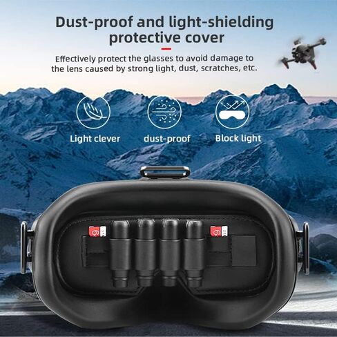 BTG Lens Protector Dustproof and Lightproof Mat Storage Mat Compatible with DJI FPV Goggles V2 Anti-friction Protection in Saudi Arabia