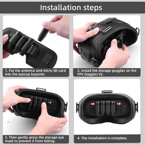 BTG Lens Protector Dustproof and Lightproof Mat Storage Mat Compatible with DJI FPV Goggles V2 Anti-friction Protection in Saudi Arabia