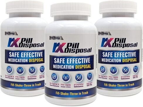 التخلص من حبوب منع الحمل RX، حل فعال وآمن لتدمير الأدوية الطبية، سعة كبيرة بنسبة 40% (عبوة واحدة) in Kuwait
