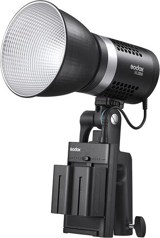 Godox ML30Bi Bi-Color 40W LED Video Light, 2800K-5600K Color Temperature with Reflector, CRI 96+ TLCI 97+, 7FX Effects,Slient Mode,with 2X NP970 Lithium Battery, APP Wireless Control (ML30Bi) in Saudi Arabia