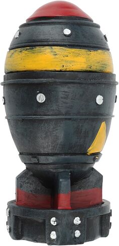 صندوق تخزين قنابل نوك، صندوق تخزين مزخرف خفيف الوزن نابض بالحياة بقاعدة ثابتة صغيرة من الراتنج لرف الكتب in Kuwait