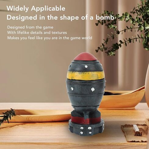 صندوق تخزين قنابل نوك، صندوق تخزين مزخرف خفيف الوزن نابض بالحياة بقاعدة ثابتة صغيرة من الراتنج لرف الكتب in Kuwait