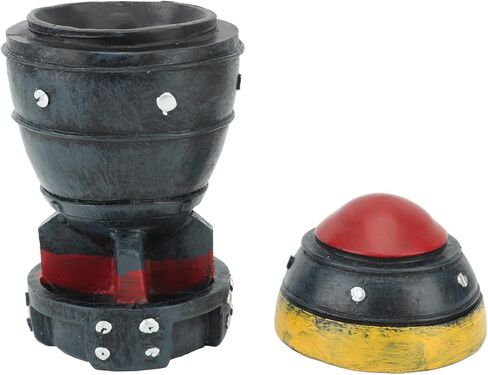 صندوق تخزين قنابل نوك، صندوق تخزين مزخرف خفيف الوزن نابض بالحياة بقاعدة ثابتة صغيرة من الراتنج لرف الكتب in Kuwait