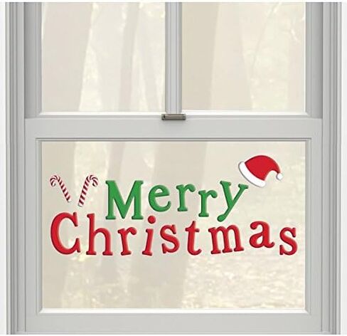 "Merry Christmas" Long Gel Cling -1Ct. in Saudi Arabia