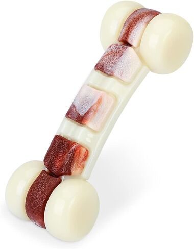 لعبة مضغ الكلب المتينة من تيكاتون كيو بون للمضغ العدواني، لعبة للكلاب بنكهة اللحم البقري in Kuwait