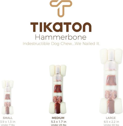 لعبة مضغ الكلب المتينة من تيكاتون كيو بون للمضغ العدواني، لعبة للكلاب بنكهة اللحم البقري in Kuwait